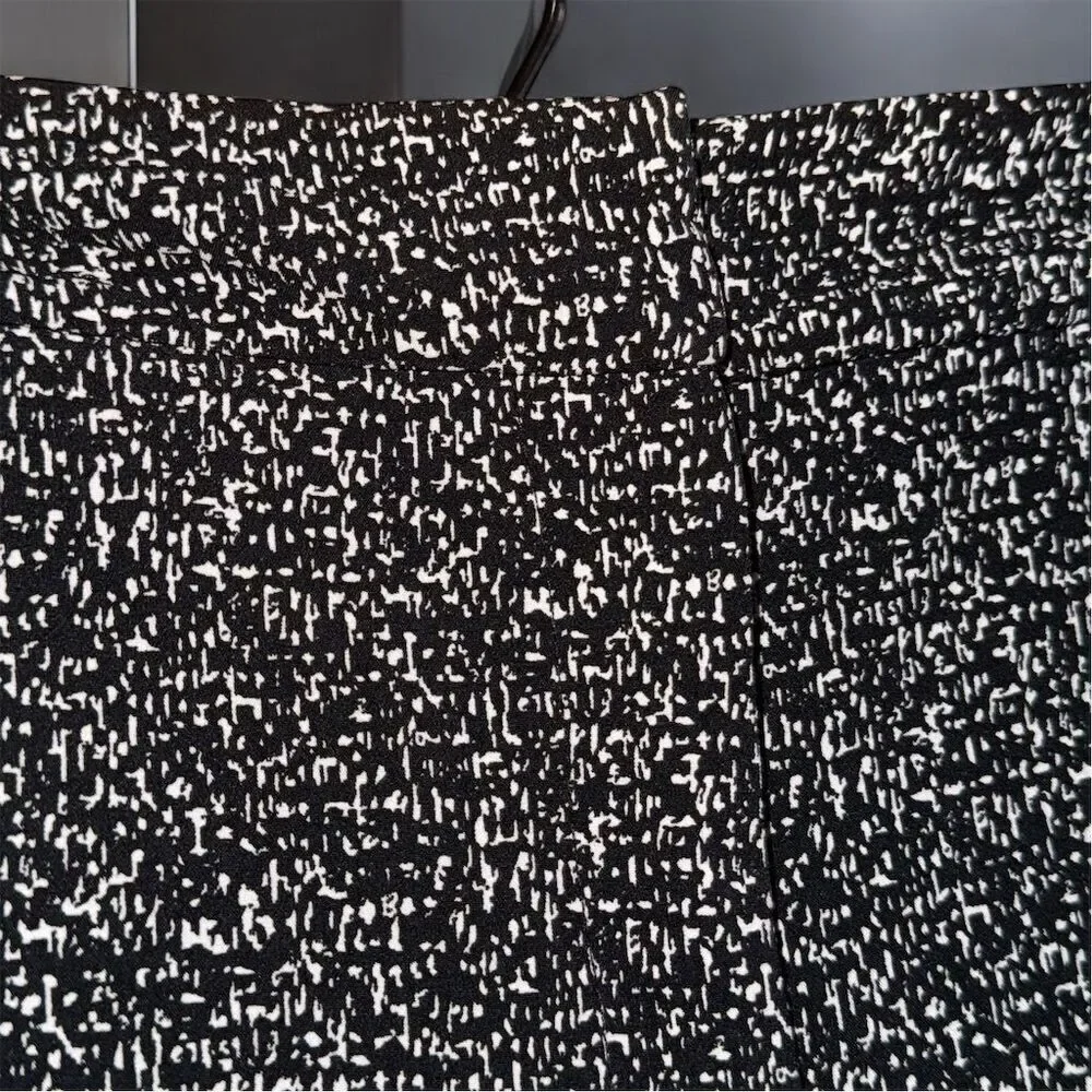 Carolina Belle Women's Ankle Pants Size 12 Black Geometric Casual